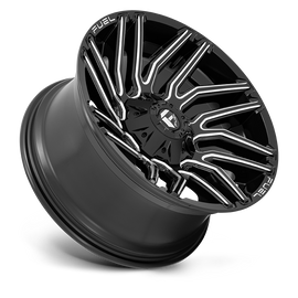Aluminum Wheels 22X12 Typhoon D773 8 On 180 Gloss Black Milled 124.3 Bore -44 Offset Fuel Off Road Wheels