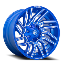 Load image into Gallery viewer, Aluminum Wheels 20X10 Typhoon D774 8 On 180 Anodized Blue MIlled 124.3 Bore -18 Offset Fuel Off Road Wheels