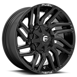 Aluminum Wheels 22X12 Typhoon D776 8 On 180 Gloss Black 124.3 Bore -44 Offset Fuel Off Road Wheels