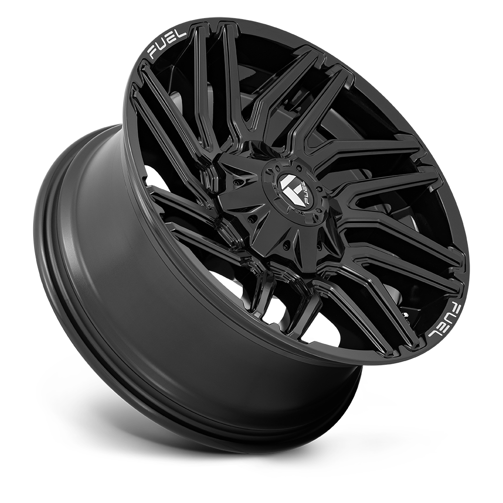 Aluminum Wheels 22X12 Typhoon D776 8 On 165.1 Gloss Black 125.2 Bore -44 Offset Fuel Off Road Wheels