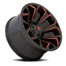 Load image into Gallery viewer, Aluminum Wheels 20X10 Assault D787 6 On 135/6 On 139.7 Matte Black Milled Red Tint 106.1 Bore -22 Offset Fuel Off Road Wheels