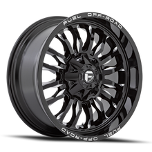 Load image into Gallery viewer, Aluminum Wheels 20X10 Arc D795 8 On 170 Gloss Black Milled 125.1 Bore -18 Offset Fuel Off Road Wheels
