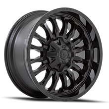 Load image into Gallery viewer, Aluminum Wheels 20X9 Arc D796 8 On 165.1 Matte Black W/ Gloss Black Lip 125.1 Bore 1 Offset Fuel Off Road Wheels