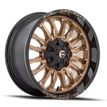 Load image into Gallery viewer, Aluminum Wheels 20X9 Arc D797 8 On 165.1 Platinum Bronze/Black Lip 125.1 Bore 1 Offset Fuel Off Road Wheels