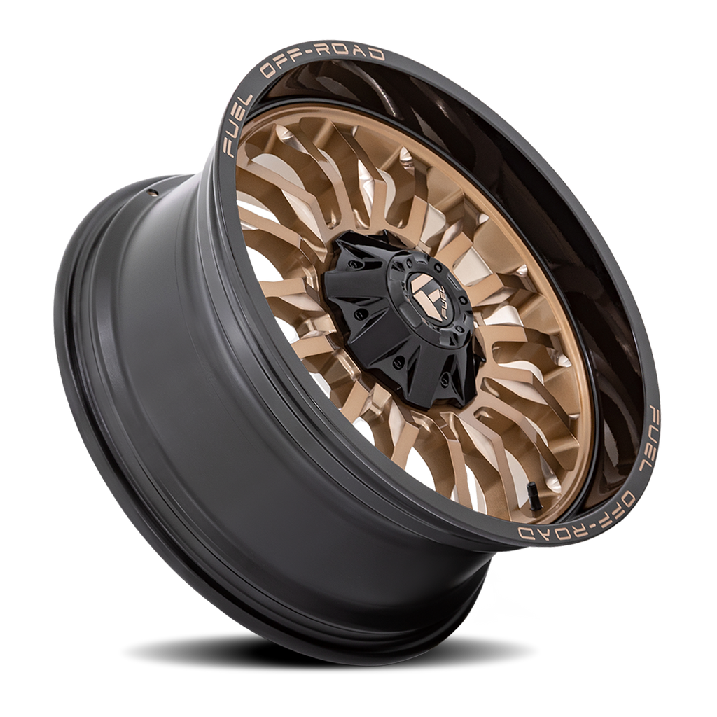 Aluminum Wheels 20X9 Arc D797 8 On 165.1 Platinum Bronze/Black Lip 125.1 Bore 1 Offset Fuel Off Road Wheels