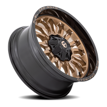 Load image into Gallery viewer, Aluminum Wheels 20X9 Arc D797 6 On 135/6 On 139.7 Platinum Bronze/Black Lip 106.1 Bore 1 Offset Fuel Off Road Wheels