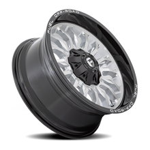 Load image into Gallery viewer, Aluminum Wheels 22X12 Arc D798 8 On 180 Silver/Brushed Face-Milled Black Lip 124.2 Bore -44 Offset Fuel Off Road Wheels