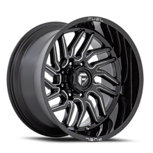 Load image into Gallery viewer, Aluminum Wheels 20X9 Hurricane D807 5 On 127 Gloss Black Milled 71.5 Bore 1 Offset Fuel Off Road Wheels