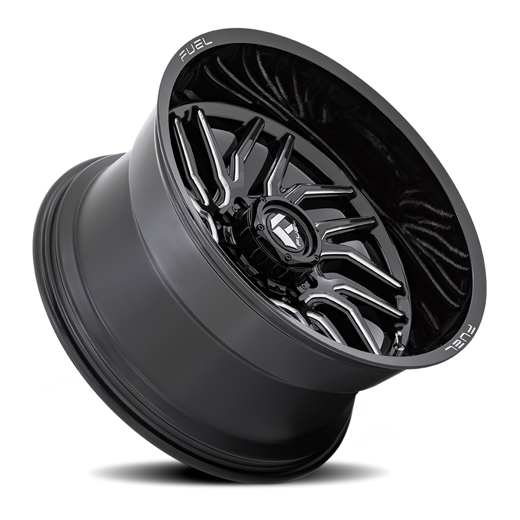 Aluminum Wheels 20X9 Hurricane D807 6 On 135 Gloss Black Milled 87.1 Bore 20 Offset Fuel Off Road Wheels