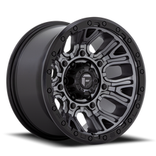 Load image into Gallery viewer, Aluminum Wheels 20X9 Traction D825 8 On 180 Gunmetal Gray/Black Ring 124.2 Bore 1 Offset Fuel Off Road Wheels