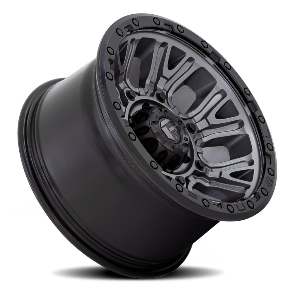 Aluminum Wheels 20X9 Traction D825 8 On 180 Gunmetal Gray/Black Ring 124.2 Bore 1 Offset Fuel Off Road Wheels