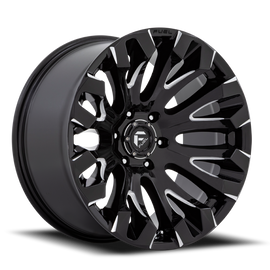 Aluminum Wheels 20X9 Quake D828 5 On 114.3 Gloss Black Milled 72.56 Bore 1 Offset Fuel Off Road Wheels