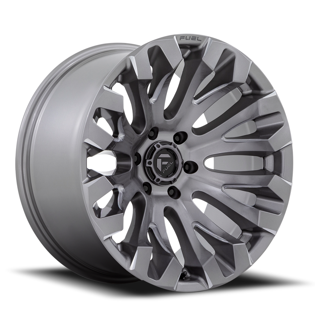 Aluminum Wheels 18X9 Quake D830 5 On 150 Platinum Gray 110.1 Bore 1 Offset Fuel Off Road Wheels
