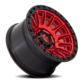 Aluminum Wheels 20X9 Cycle D834 5 On 127 Candy Red/Black Ring 71.5 Bore 1 Offset Fuel Off Road Wheels
