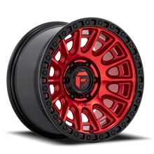 Load image into Gallery viewer, Aluminum Wheels 20X9 Cycle D834 6 On 135 Candy Red/Black Ring 87.1 Bore 1 Offset Fuel Off Road Wheels