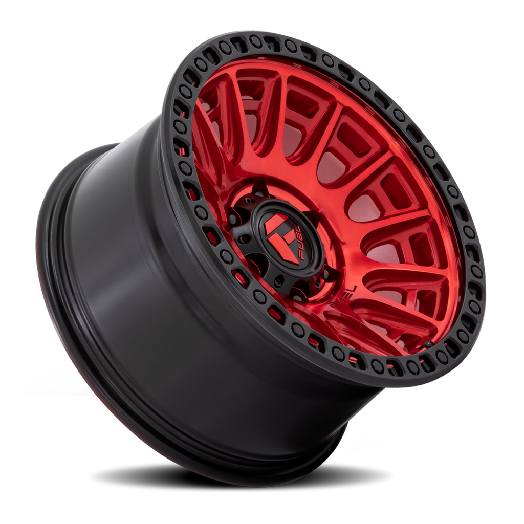 Aluminum Wheels 20X9 Cycle D834 6 On 135 Candy Red/Black Ring 87.1 Bore 1 Offset Fuel Off Road Wheels