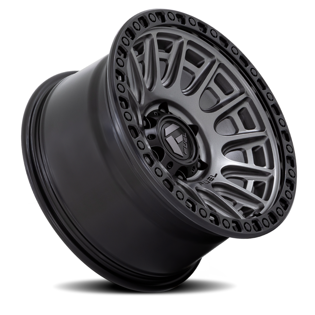 Aluminum Wheels 17X9 Cycle D835 6 On 139.7 Gunmetal Gray/Black Ring 106.1 Bore 1 Offset 32.25 Lbs Fuel Off Road Wheels