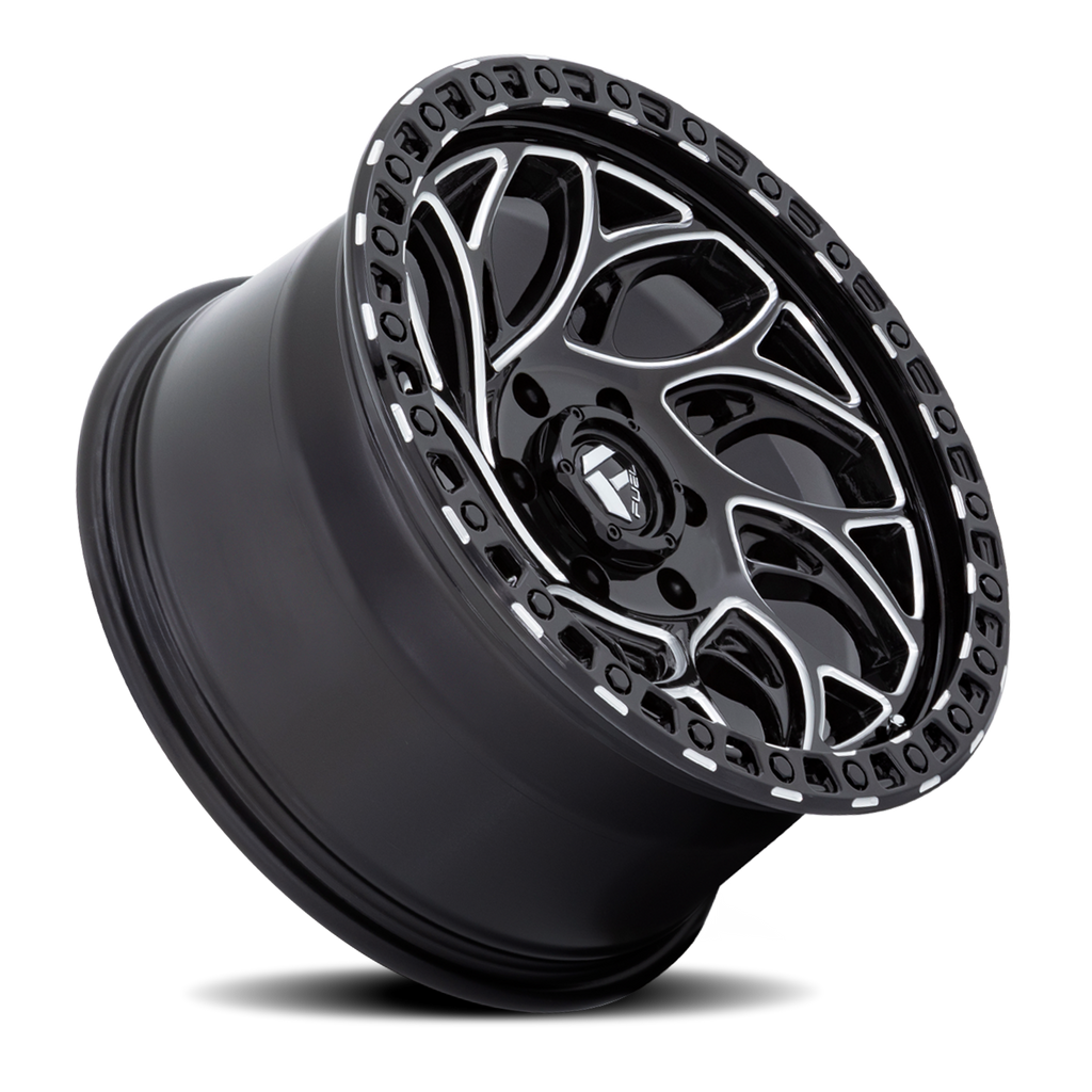 Aluminum Wheels 17X9 Runner OR D840 5 On 150 Gloss Black Milled 110.1 Bore 1 Offset Fuel Off Road Wheels