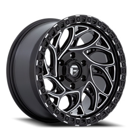Aluminum Wheels 18X9 Runner OR D840 6 On 120 Gloss Black Milled 67.06 Bore 1 Offset Fuel Off Road Wheels