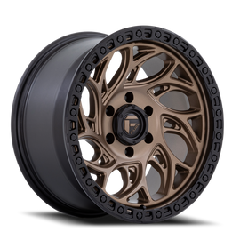 Aluminum Wheels 17X9 Runner OR D841 6 On 139.7 Bronze/Black Ring 106.1 Bore 1 Offset Fuel Off Road Wheels