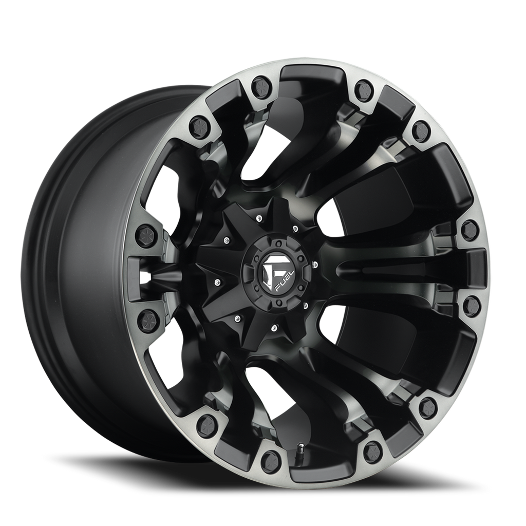 Aluminum Wheels 20X9 Vapor D851 6 On 135/6 On 139.7 Matte Black Gray Tint 106.1 Bore 2 Offset Fuel Off Road Wheels