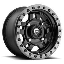 Load image into Gallery viewer, Aluminum Wheels 14X7 Anza UTV D917 4 On 156 Matte Black Beadlock 132 Bore 13 Offset 5 Spoke Fuel Off Road Wheels