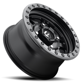 Aluminum Wheels 15X7 Anza UTV D917 4 On 136 Matte Black Beadlock 110.2 Bore 13 Offset 5 Spoke Fuel Off Road Wheels