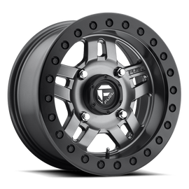 Aluminum Wheels 15X7 Anza UTV D918 4 On 156 Matt Anthracite Gray Beadlock 132 Bore 13 Offset 5 Spoke Fuel Off Road Wheels