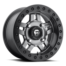 Load image into Gallery viewer, Aluminum Wheels 15X7 Anza UTV D918 4 On 136 Matt Anthracite Gray Beadlock 110.2 Bore 38 Offset 5 Spoke Fuel Off Road Wheels