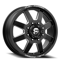 Load image into Gallery viewer, Dually Wheels 20X8.25 FF09D Dually DE09 BK 8 On 210 Matte Black Milled 154.3 Bore 105 Offset Front Dually Fuel Off Road Wheels