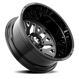 Dually Wheels 20X8.25 FF19D Dually DE19 BK 10 On 225 Gloss Black Milled 170.1 Bore -202 Offset Outer Dually Fuel Off Road Wheels