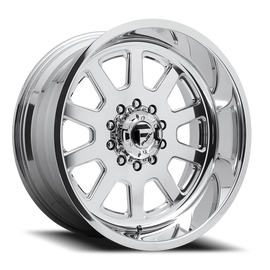 Dually Wheels 22X12 FF09D Dually DE09 Super Single PO 8 On 170 Polished 125.1 Bore -50 Offset Front Dually Fuel Off Road Wheels