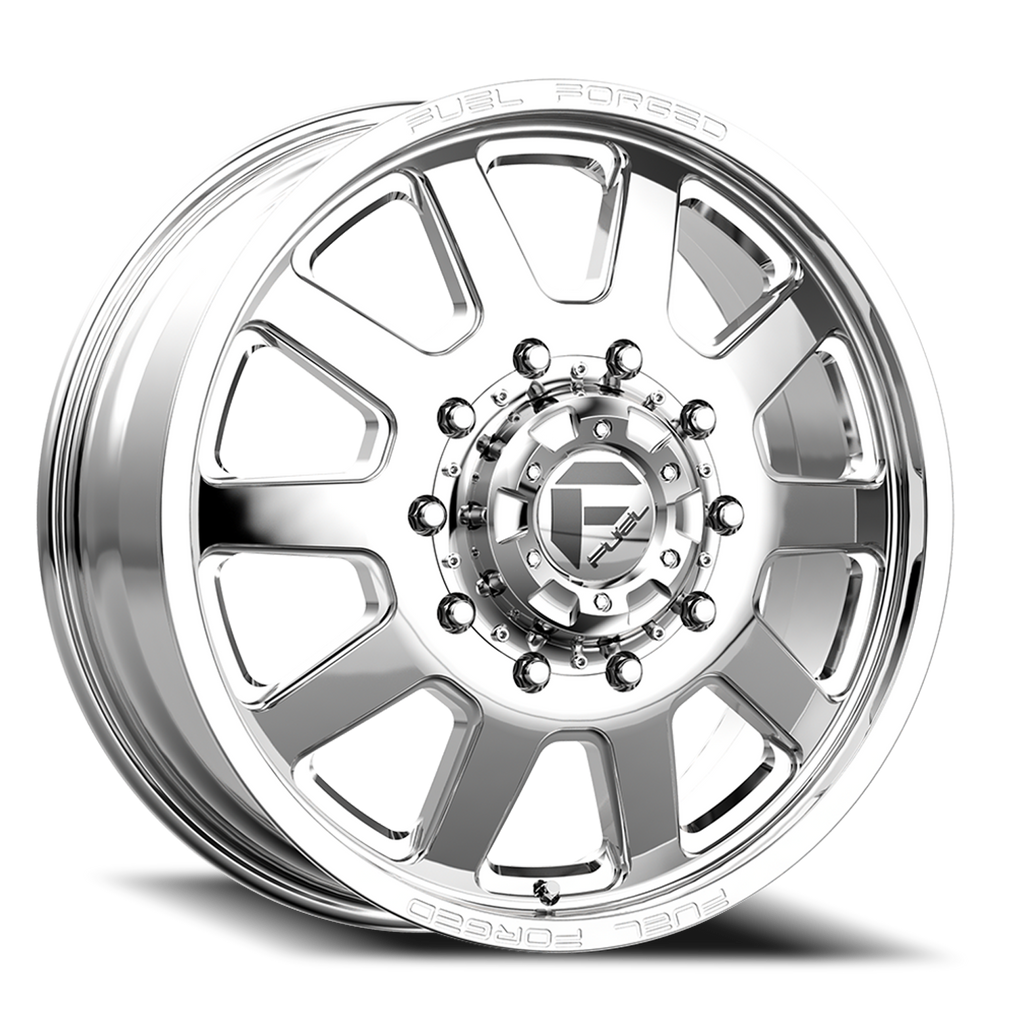 Dually Wheels 22X8.5 FF09D Dually DE09 PO 10 On 225 Polished 170.1 Bore 105 Offset Front Dually Fuel Off Road Wheels