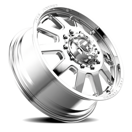 Dually Wheels 22X8.5 FF09D Dually DE09 PO 10 On 225 Polished 170.1 Bore 105 Offset Front Dually Fuel Off Road Wheels
