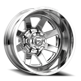 Dually Wheels 24X8.25 FF09D Dually DE09 PO 8 On 165.1 Polished 121.7 Bore -265 Offset Outer Dually Fuel Off Road Wheels