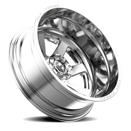 Dually Wheels 24X8.25 FF09D Dually DE09 PO 8 On 165.1 Polished 121.7 Bore -265 Offset Outer Dually Fuel Off Road Wheels