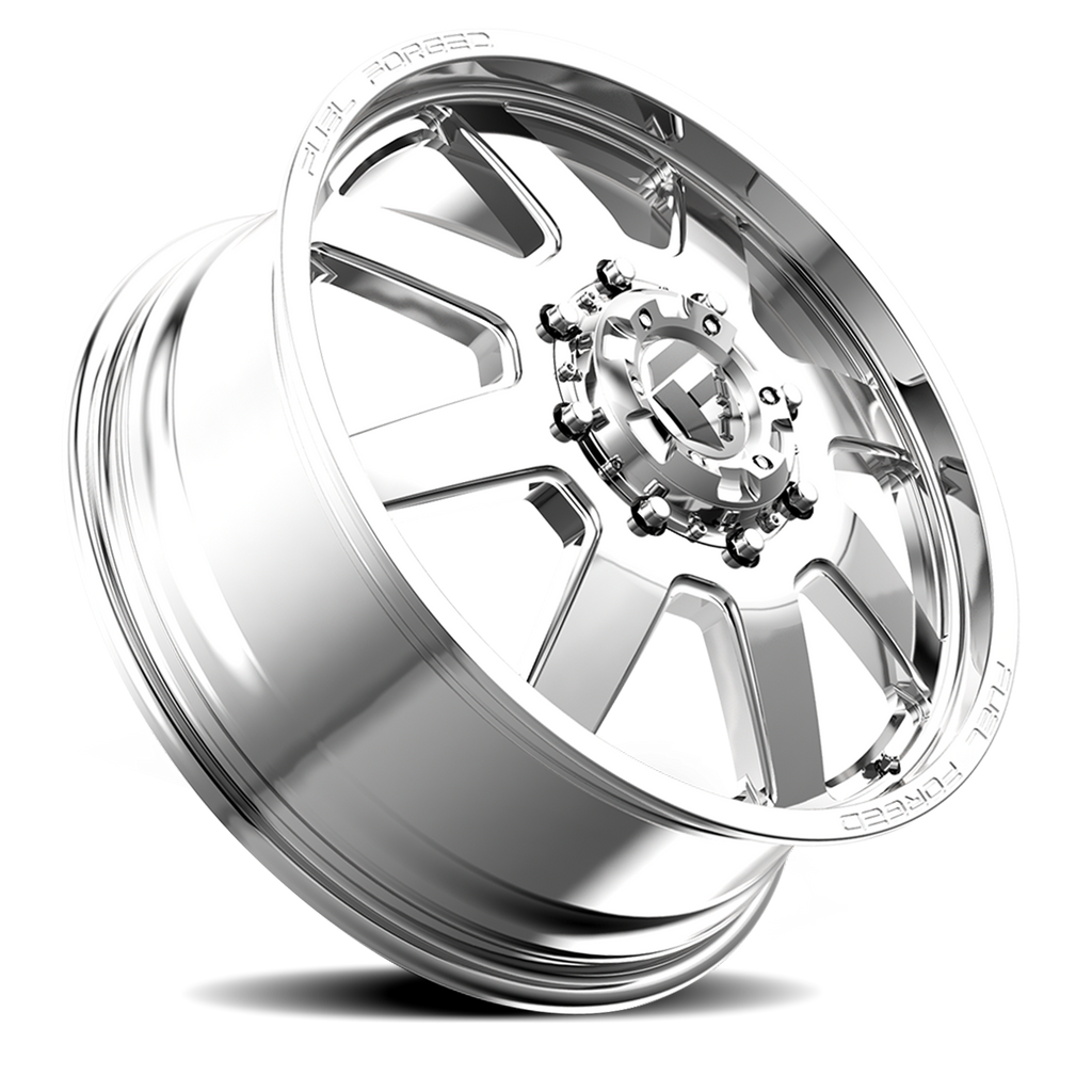 Dually Wheels 24X8.25 FF09D Dually DE09 PO 8 On 200 Polished 142.2 Bore 105 Offset Front Dually Fuel Off Road Wheels
