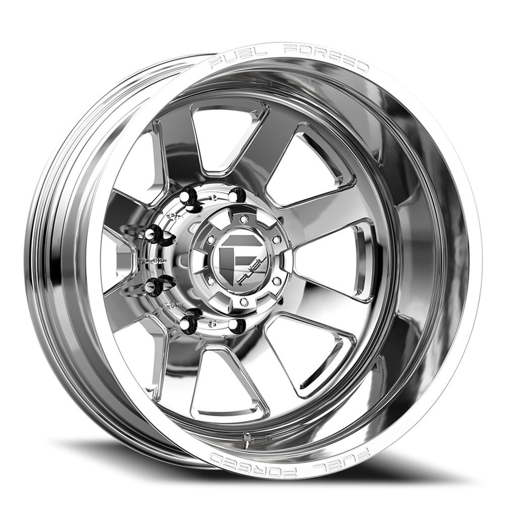 Dually Wheels 24X8.25 FF09D Dually DE09 PO 8 On 210 Polished 154.3 Bore -246 Offset Outer Dually Fuel Off Road Wheels