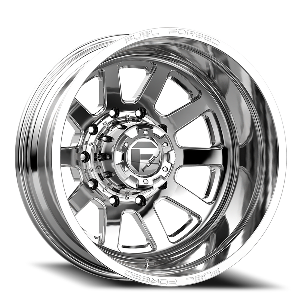 Dually Wheels 24X8.25 FF09D Dually DE09 PO 10 On 225 Polished 170.1 Bore -200 Offset Outer Dually Fuel Off Road Wheels