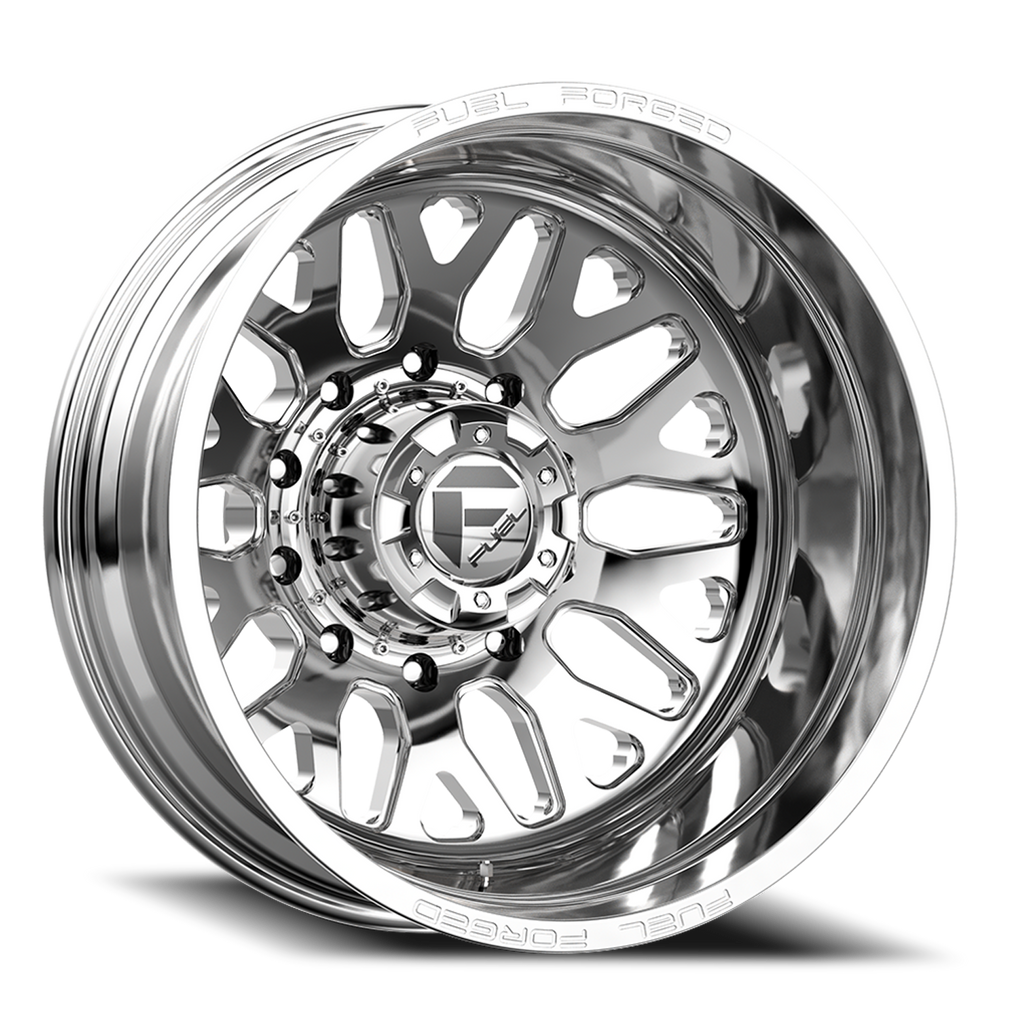 Dually Wheels 20X8.25 FF19D Dually DE19 PO 8 On 200 Polished 142.2 Bore -202 Offset Outer Dually Fuel Off Road Wheels