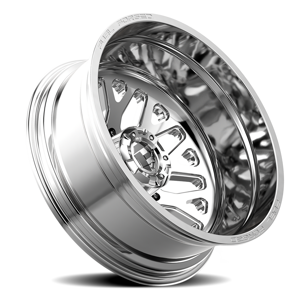 Dually Wheels 22X8.5 FF19D Dually DE19 PO 8 On 200 Polished 142.2 Bore -202 Offset Outer Dually Fuel Off Road Wheels