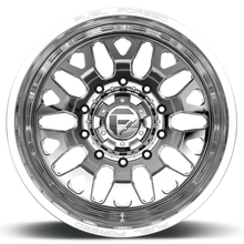 Load image into Gallery viewer, Dually Wheels 22X8.5 FF19D Dually DE19 PO 8 On 200 Polished 142.2 Bore -202 Offset Outer Dually Fuel Off Road Wheels