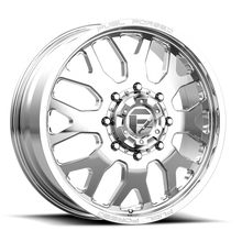 Load image into Gallery viewer, Dually Wheels 24X8.25 FF19D Dually DE19 PO 10 On 225 Polished 170.1 Bore 105 Offset Front Dually Fuel Off Road Wheels