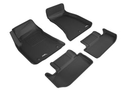 3D MATS L1DG02601509 3D KAGU FLOOR MAT 2 ROW SET BLACK