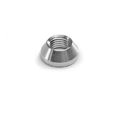 Lokar DK-010 Dash Knob Bezel; 7/16 in.-28 Size; Female; Hi-Tech Style; Brushed;