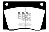 EBC Brakes UD004 Ultimax OEM Replacement Brake Pads