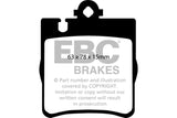 EBC Brakes UD873 Ultimax OEM Replacement Brake Pads;