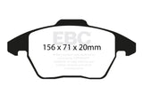 EBC Brakes UD1107 Ultimax OEM Replacement Brake Pads
