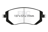 EBC Brakes DP51661NDX Bluestuff NDX Full Race Brake Pads