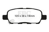EBC Brakes UD905 Ultimax OEM Replacement Brake Pads;